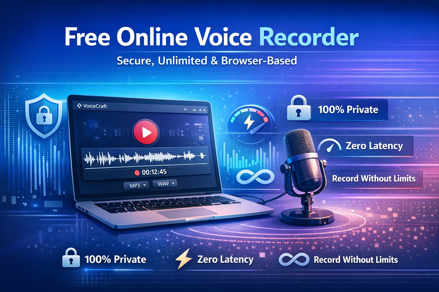 Free Online Voice Recorder: Secure, Unlimited, and Browser-Based